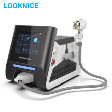 Dropshipping portátil 808nm Diodo Máquina de remoção de cabelo com diodo de comprimento de onda triplo laser